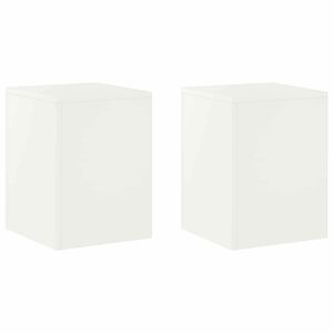 vidaXL Stojalo za rastline 2 pcs Bela 30 x 30 x 40 cm Jeklo