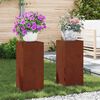 vidaXL Stojalo za rastline 2 pcs Rjav 24 x 24 x 55 cm