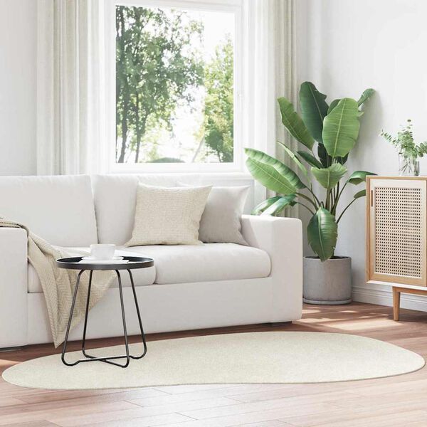 vidaXL Preproge za povr&scaron;ine HUARTE krema 140 x 200 cm Poliester