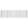 vidaXL Visoka greda gabion pocinkano jeklo 360x50x100 cm