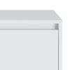 vidaXL Nočna omarica bela 45x34x44,5 cm iverna plo&scaron;ča
