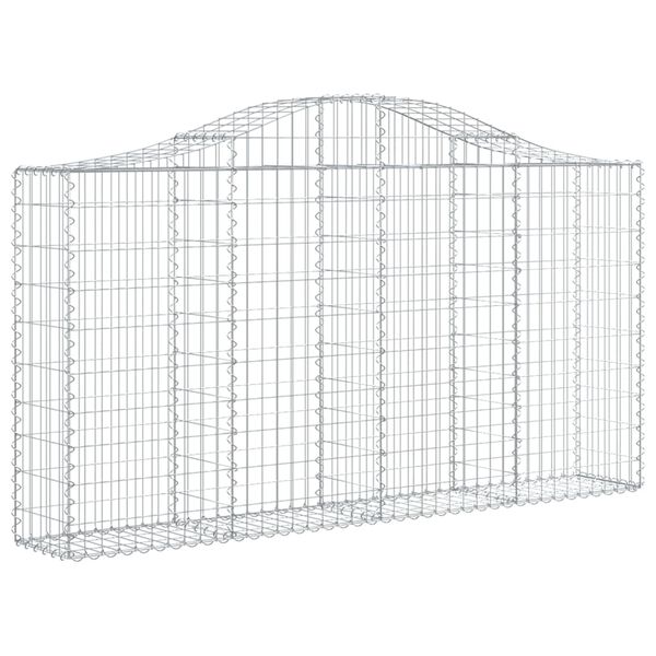 vidaXL Obokane gabion košare 6 kosov 200x30x100/120cm pocinkano železo