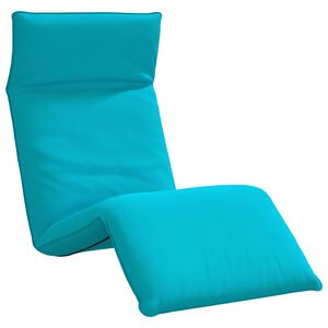vidaXL Zložljiv ležalnik turkizen 175x54x8,5 cm oksfordsko blago