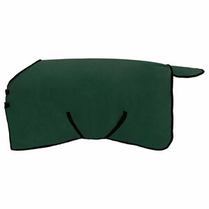 vidaXL Konjski pla&scaron;č Polna temno zelena 75 cm Poliester Fleece