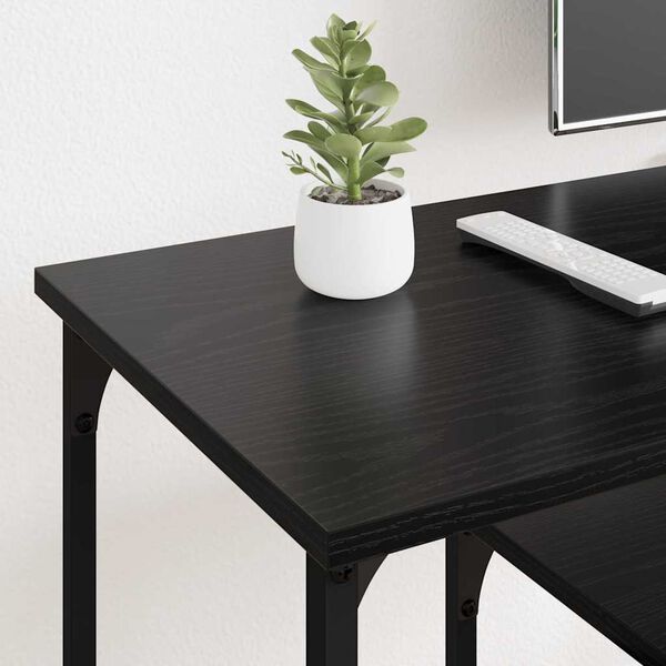 vidaXL TV omarica Črna Orehovina 102 x 35 x 45,5 cm