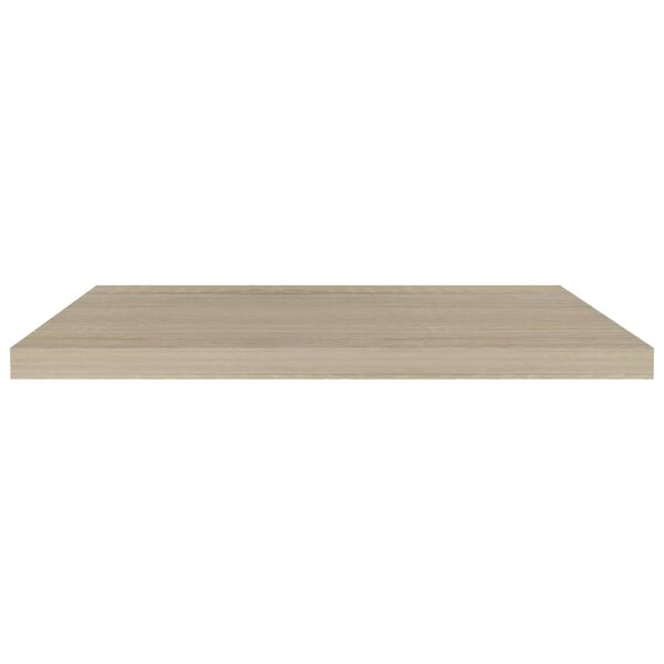vidaXL Stenske police 2 kosa barva hrasta 80x23,5x3,8 cm MDF