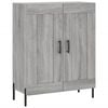 vidaXL Komoda siva sonoma 69,5x34x90 cm inženirski les