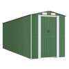 vidaXL Vrtna lopa zelena 192x606x223 cm pocinkano jeklo