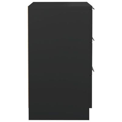 vidaXL Nočna omarica črna 40x36x65 cm