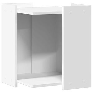 vidaXL Omara za mačje strani&scaron;če bela 42x42x51 cm inženirski les