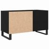 vidaXL Omara za plo&scaron;če Črna Orehovina 85 x 38 x 48 cm Inženirski les