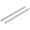 vidaXL Navojna palica 2 kos Srebrna 6 x 135 mm Jeklo