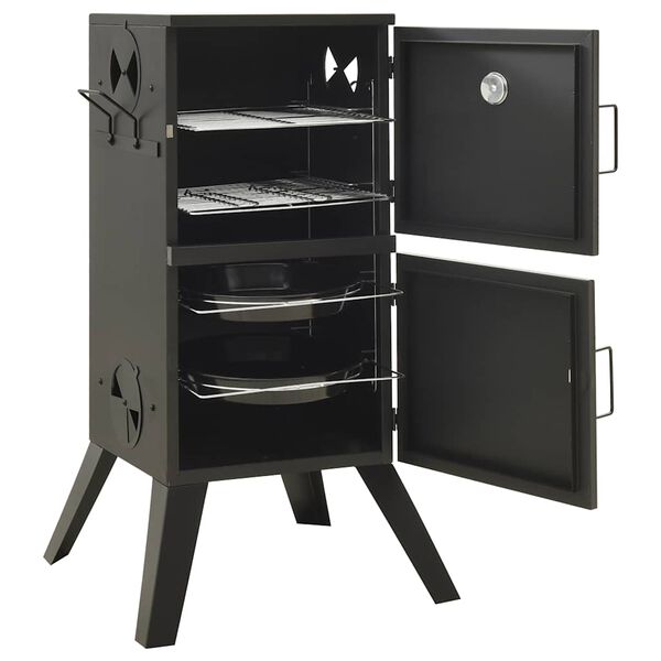 vidaXL Peč za dimljenje 55x47,5x100,5 cm jeklo