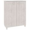 vidaXL Omara za čevlje HAMAR bela 85x40x108 cm trdna borovina
