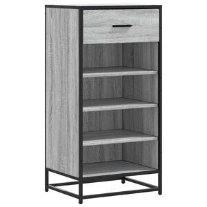vidaXL Regal za čevlje siva sonoma 48x38x97,5 cm inženirski les