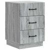 vidaXL Nočna omarica Siva Sonoma 43 x 41 x 63,5 cm Inženirski les