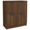 vidaXL Komoda rjavi hrast 60x30x70 cm konstruiran les