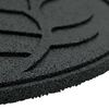 vidaXL Korak kamen 6 pcs Črna &Oslash; 44 x 2 cm Guma