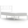 vidaXL Kovinski posteljni okvir brez vzmetnice z vzglavjem 75x190 cm