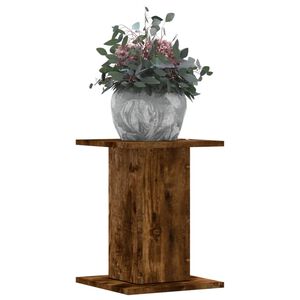 vidaXL Stojalo za rastline 2 kosa dimljeni hrast 30x30x40 cm inž. les