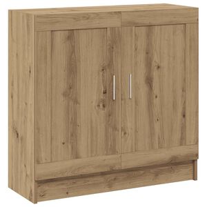 vidaXL Knjižna omara artisan hrast 82,5x30,5x80 cm inženirski les