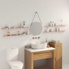 vidaXL Ležeča polica 4 pcs Roza 100 x 9 x 2,5 cm Jeklo