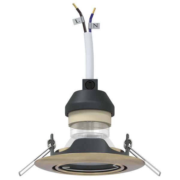 vidaXL Reflektor 6 pcs Medenina 9 x 9 x 2.5 cm Kovina