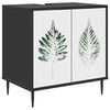 vidaXL Kopalni&scaron;ka omarica HANAU Črni hrast 60 x 40 x 61 cm