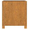 vidaXL Cvetlično korito z nogami zarjavelo 42x40x43 cm corten jeklo