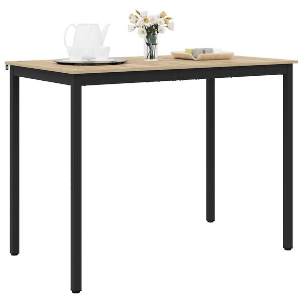 vidaXL Stoječ miza za bar Konstruiran les