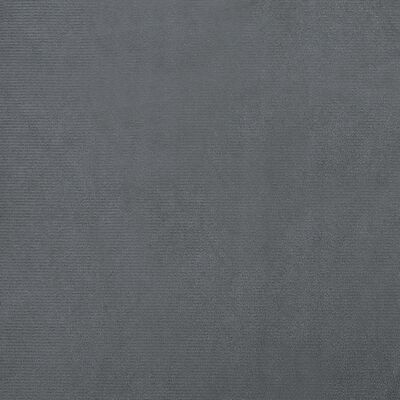vidaXL Pasja postelja s podaljškom temno siva 100x50x30 cm žamet