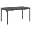 vidaXL Vrtna miza Antracit 180 x 80 x 74 cm Pra&scaron;no lakirano jeklo