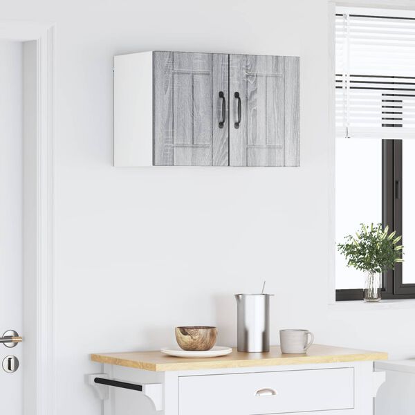 vidaXL Kuhinjski element 2 pcs Siva Sonoma 30 x 31 x 40 cm