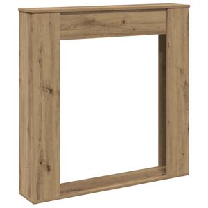 vidaXL Okvir za kamin artisan hrast 100x20x100 cm inženirski les