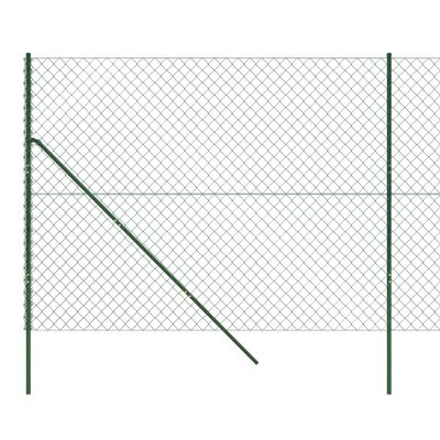 vidaXL Mrežna ograja zelena 1,8x10 m