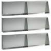 vidaXL Zadrževanje stene 6 kos 80 x 12 x 50 cm Pocinkano jeklo Srebrna