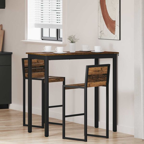 vidaXL Jedilne mize Konstruiran les