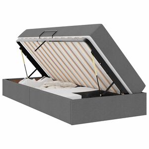 vidaXL Postelja z dodatnim prostorom za shranjevanje in vzmetnico