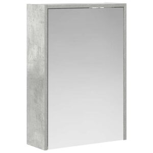 vidaXL Kopalni&scaron;ka ogledalna omara Betonsko siva 43 x 16 x 62.5 cm