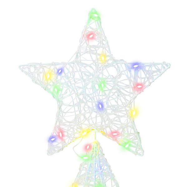 vidaXL Božično drevo med 240 LED večbarvno 180 cm Akril