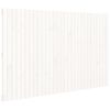 vidaXL Stensko posteljno vzglavje belo 185x3x110 cm trdna borovina