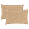 vidaXL Prevleka za blazino 2 kos HOUTEN Krem 50 x 70 cm