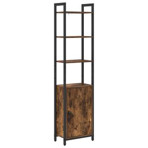 vidaXL Knjigovni omar 6 ravni 40 x 24 x 161 cm Inženirski les