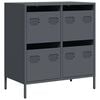 vidaXL Komoda antracit 68x39x73,5 cm hladno valjano jeklo