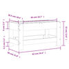vidaXL Vrtni stolček za noge 62x30x32 cm trden les douglas