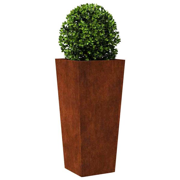 vidaXL Garden Planter 35x35x75 cm Vremensko odporno jeklo