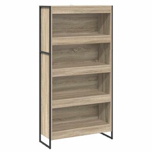 vidaXL Knjigovni omar 80 x 30 x 155 cm Inženirski les Sonoma
