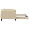 vidaXL Izvlečna dnevna postelja krem 100x200 cm blago