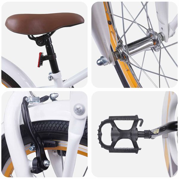 vidaXL Otro&scaron;ko Kolo 20 Palcev za starost od 6 do 11 let Bela