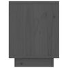 vidaXL Nočna omarica 2 kosa siva 40x30x40 cm trdna borovina
